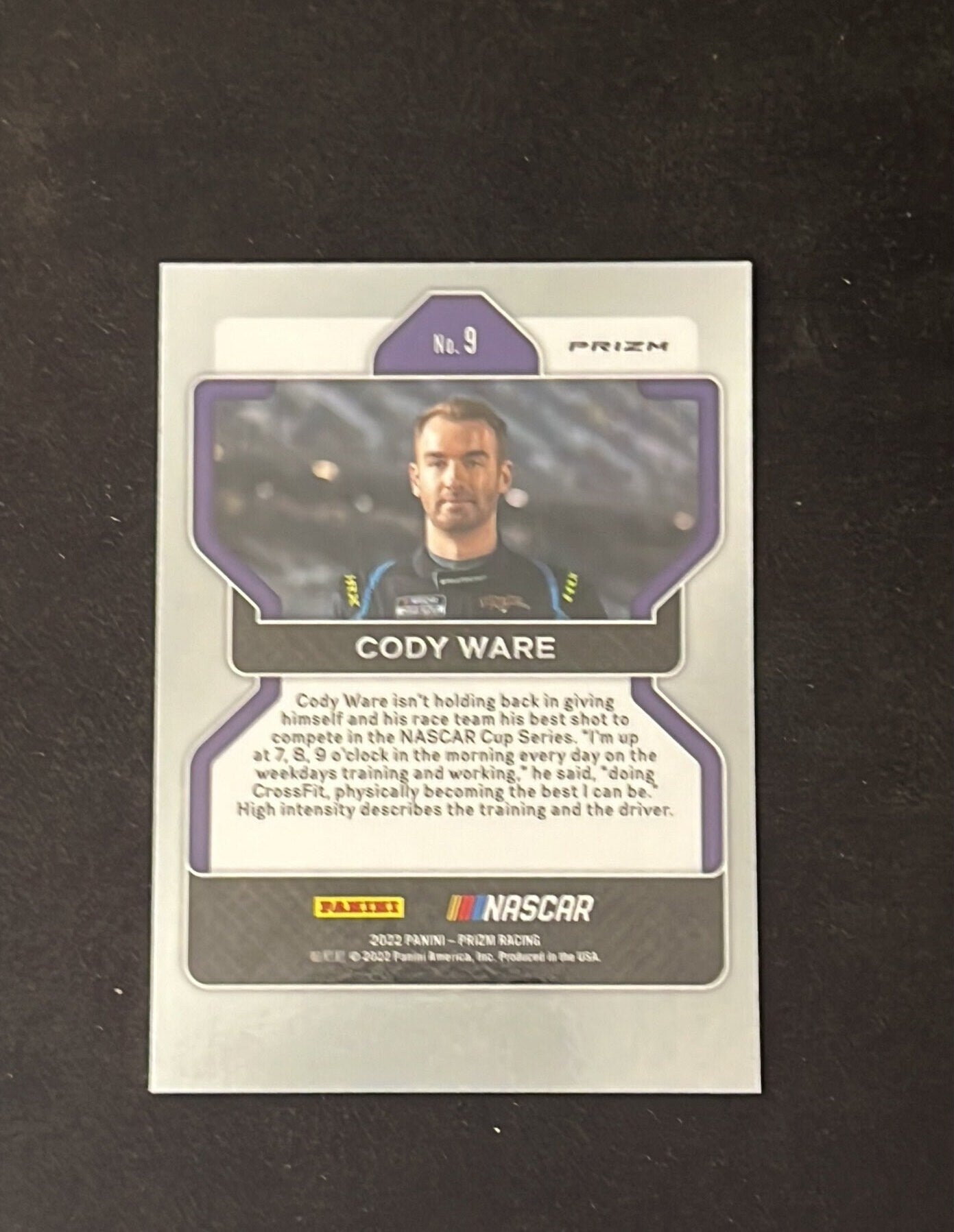 Cody Ware - 2022 Panini Prizm NASCAR Racing BLUE PRIZM