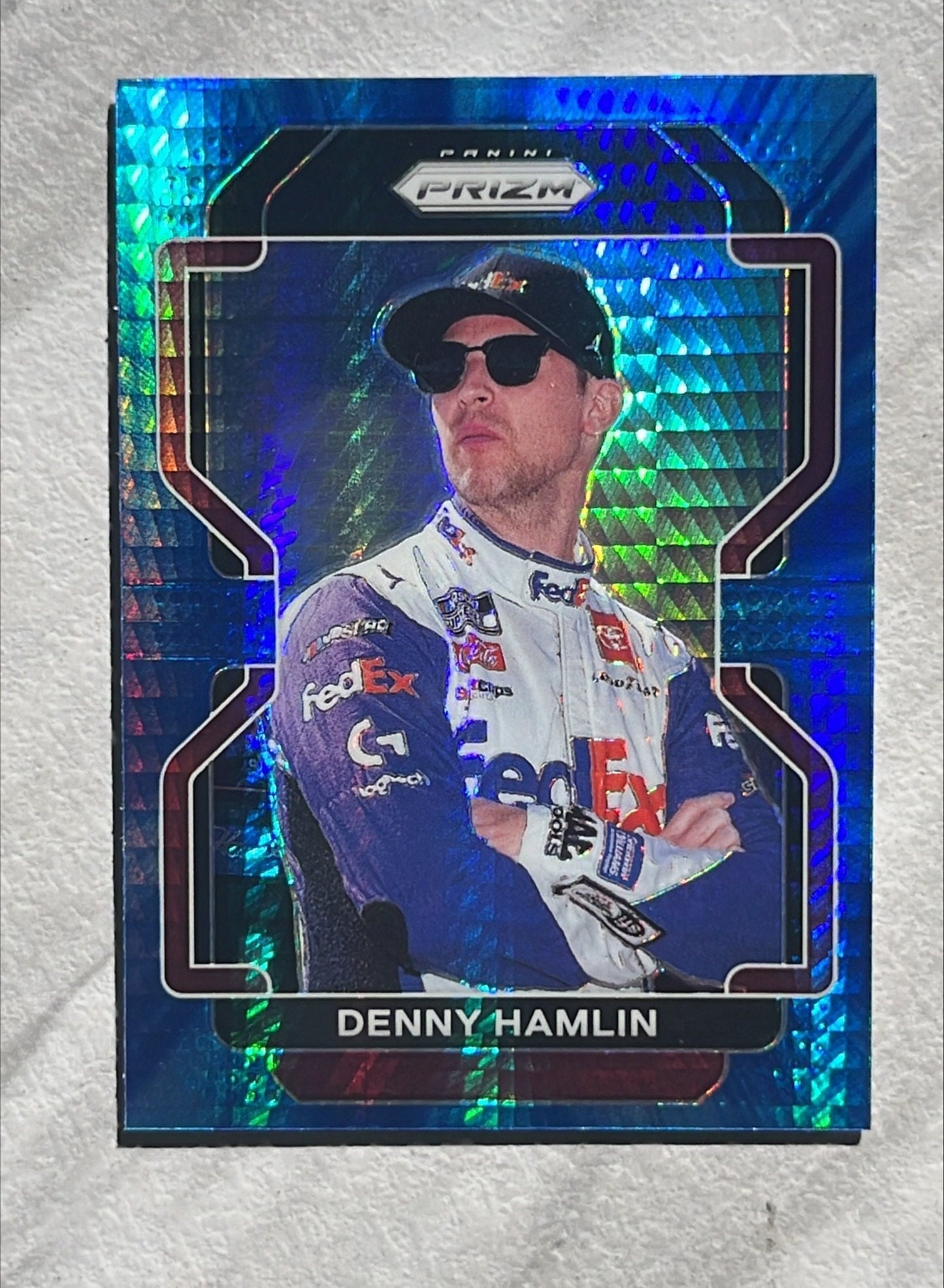 Denny Hamlin - 2022 Panini Prizm NASCAR Racing BLUE PRIZM