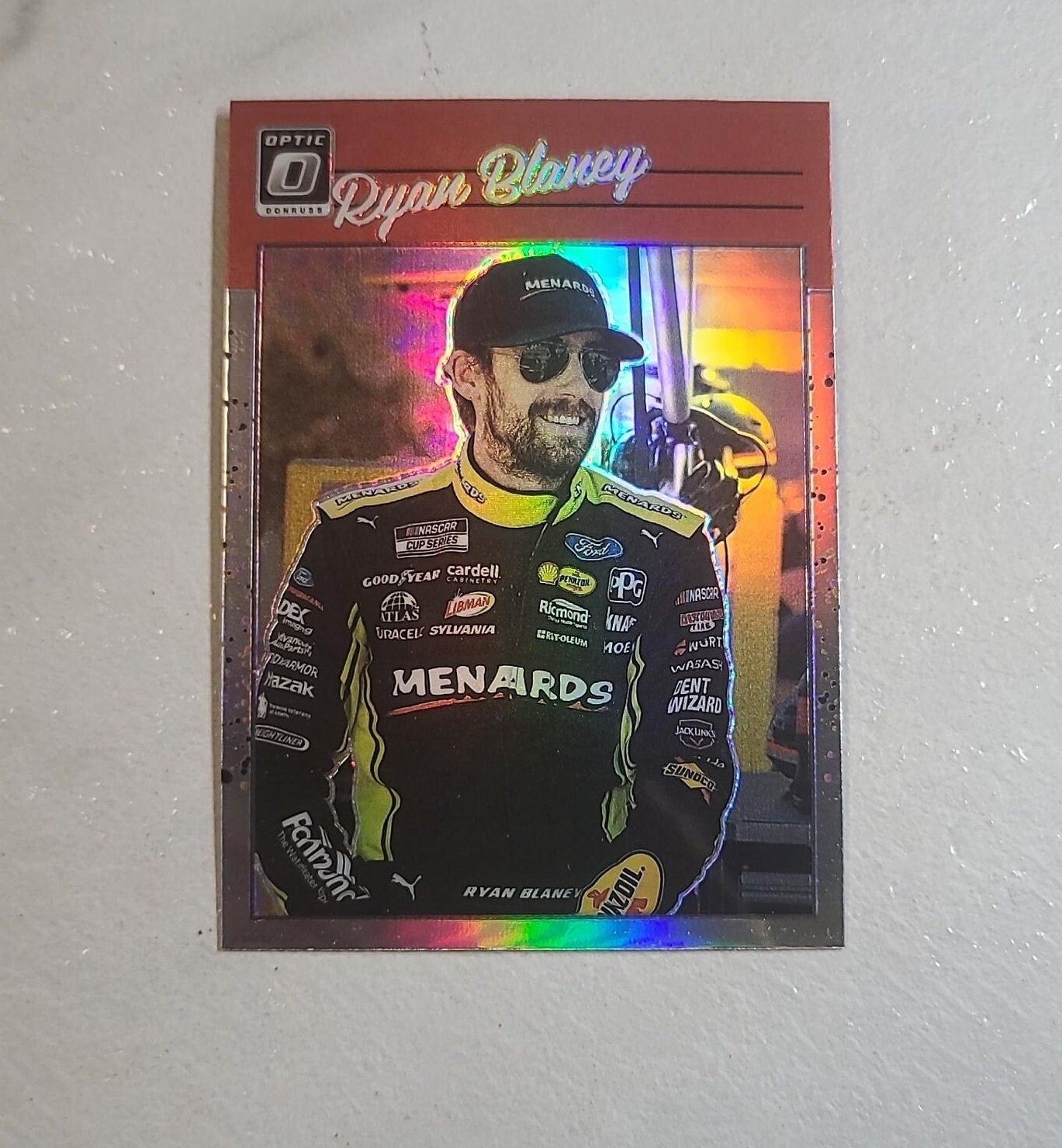 Ryan Blaney - 2023 NASCAR Donruss Racing Retro PRIZM silver halo