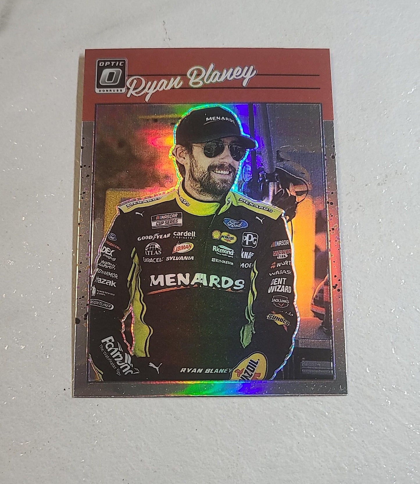 Ryan Blaney - 2023 NASCAR Donruss Racing Retro PRIZM silver halo