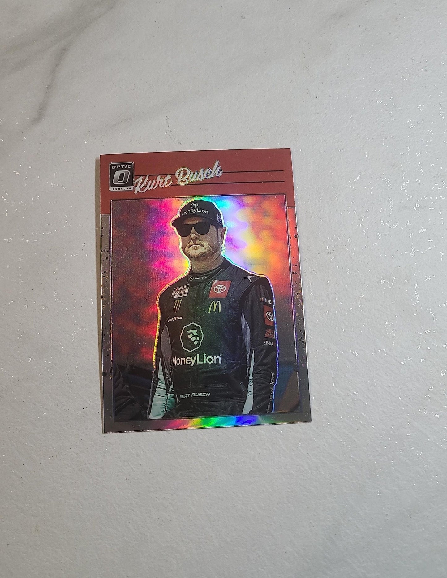 Kurt Busch - 2023 NASCAR Donruss Racing Retro PRIZM silver halo