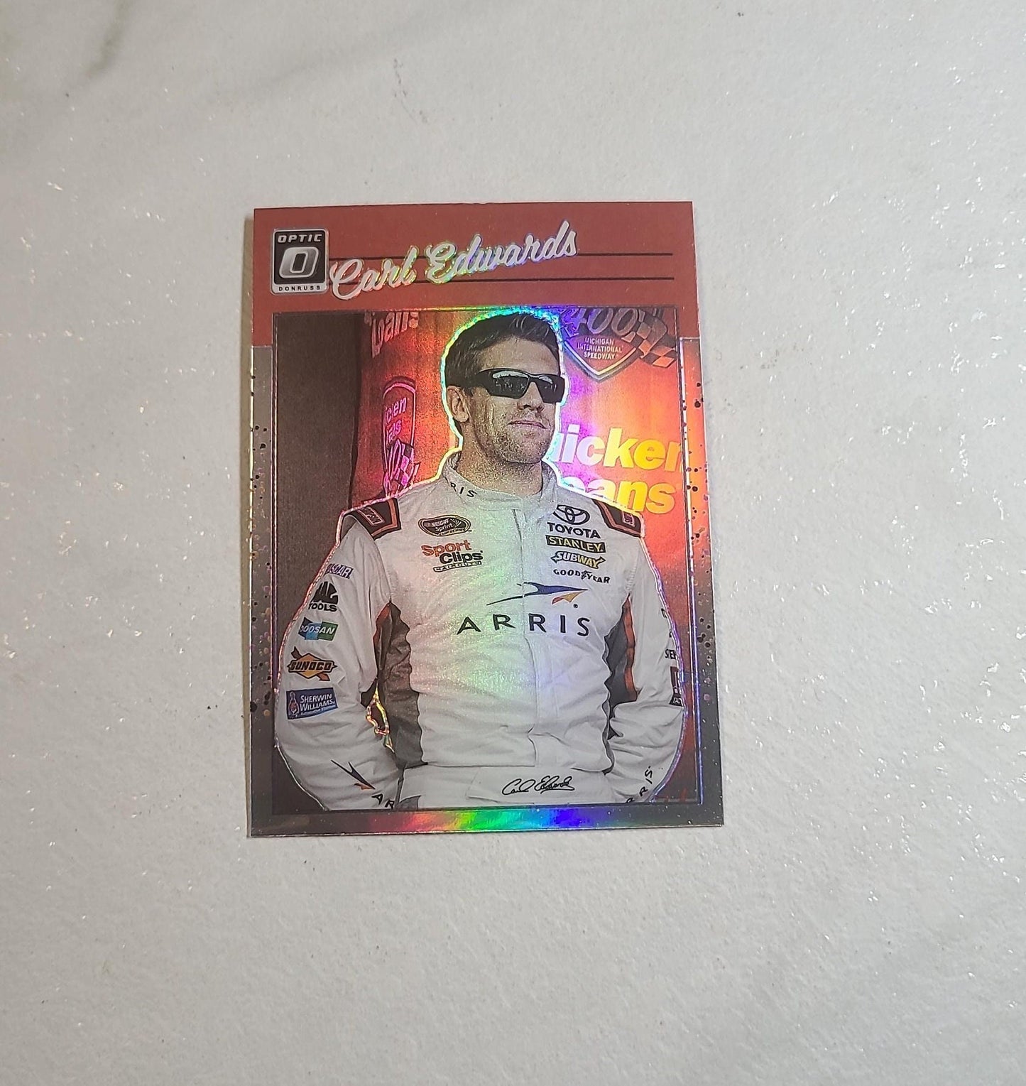 Carl Edwards - 2023 NASCAR Donruss Racing Retro PRIZM silver halo