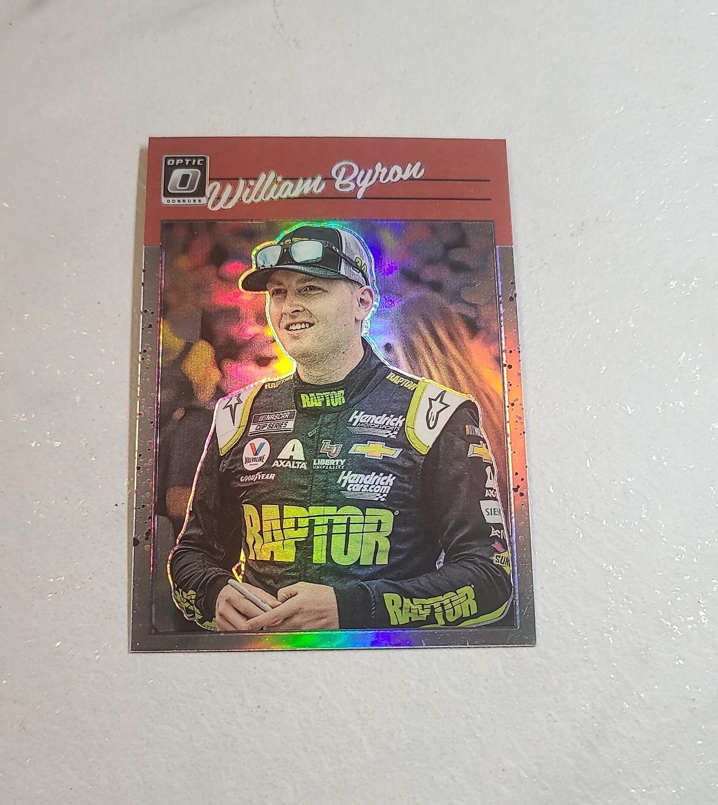 William Byron - 2023 NASCAR Donruss Racing Retro PRIZM silver halo