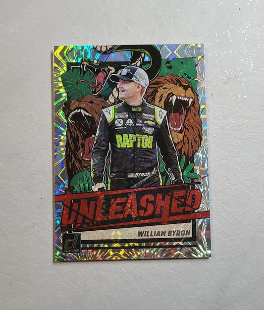 William Byron - 2023 Donruss Racing UNLEASHED Insert Series silver holo