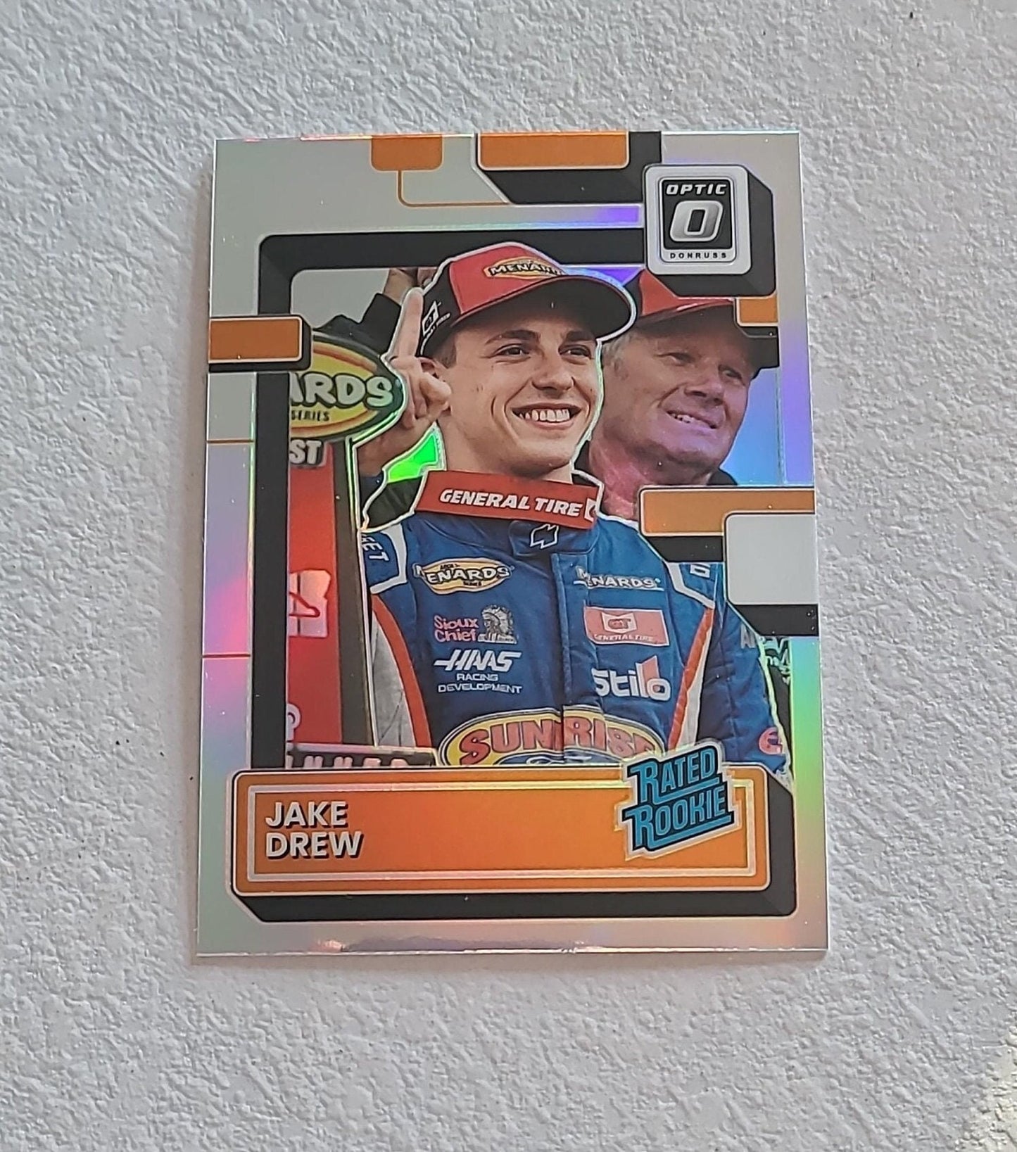 Jake Drew - 2023 Donruss Racing Rated Rookies Optic Base Holo #15