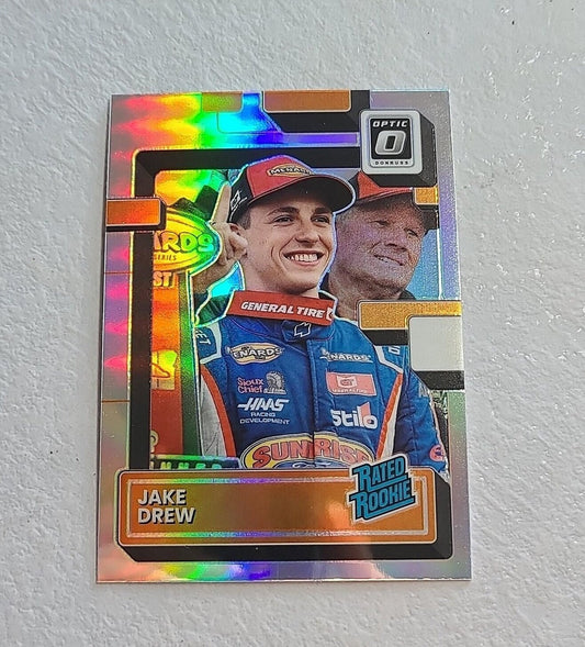 Jake Drew - 2023 Donruss Racing Rated Rookies Optic Base Holo #15