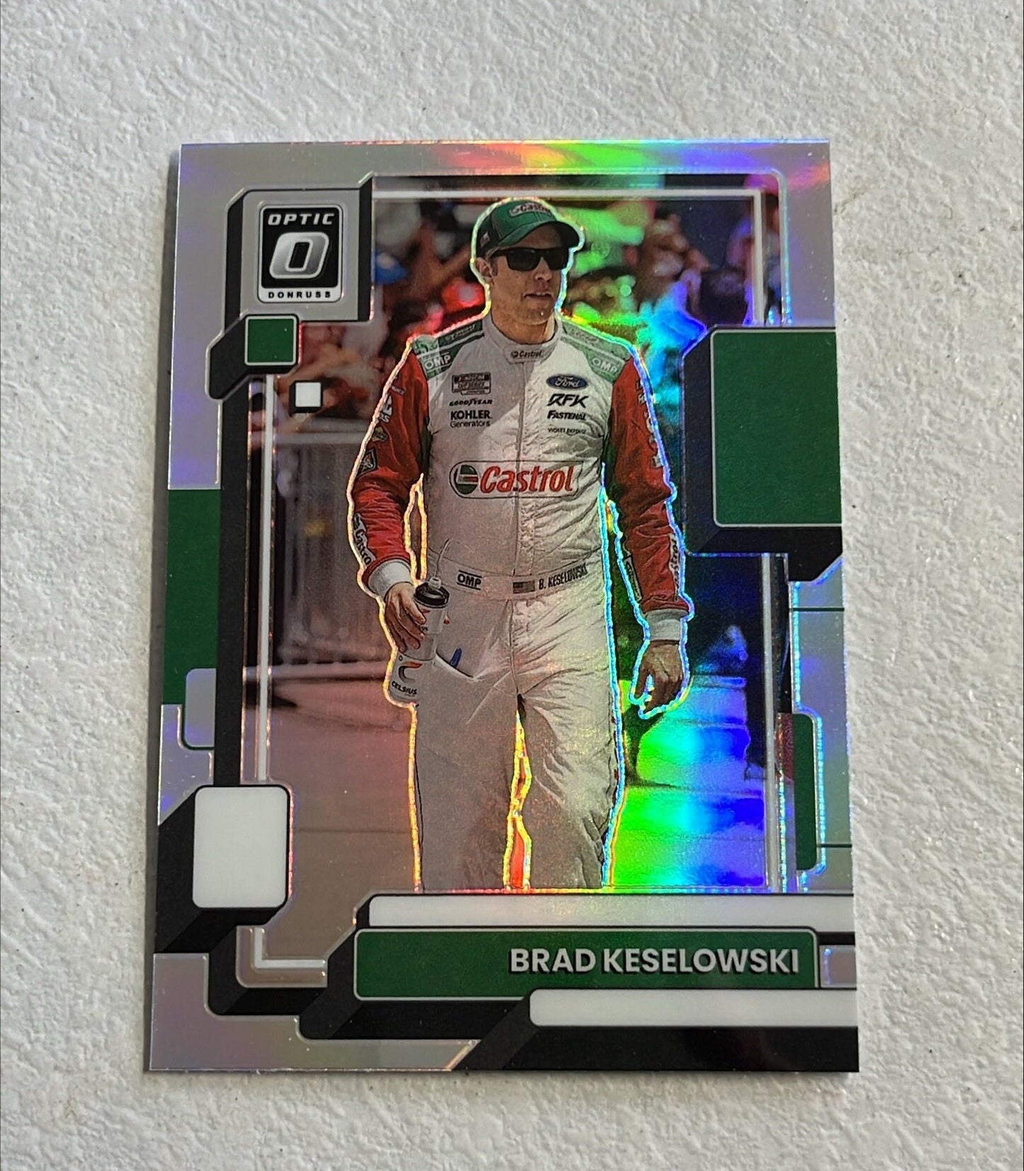 Brad Keselowski - 2023 Donruss OPTIC PRIZM Racing Nascar silver holo Card