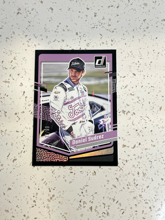 Daniel Suarez - 2024 Donruss Racing base card NASCAR LIMITED Black Parallel /99