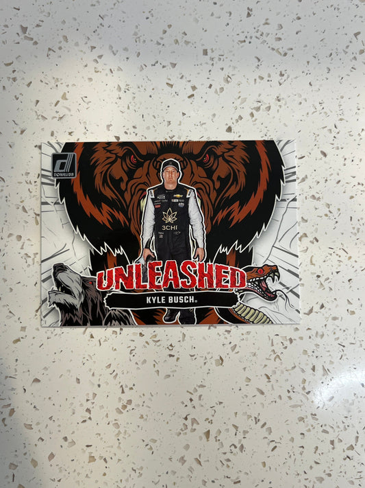 Kyle Busch - 2024 Donruss Racing UNLEASHED insert - NASCAR RACING - limited insert series