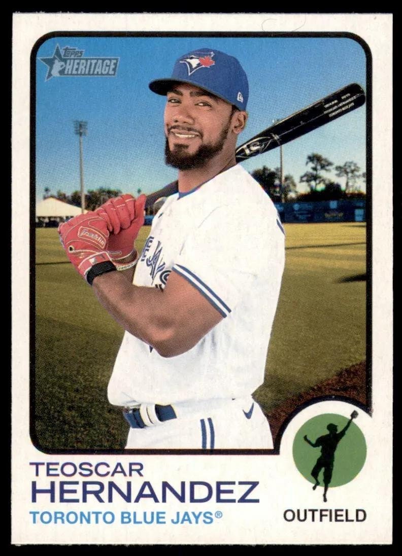 Teoscar Hernandez - 2022 Topps Heritage #357 Toronto Blue Jays MLB Baseball Card - HR DERBY Champ