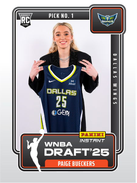 WNBA - Paige Bueckers - 2025 Panini Instant 'WNBA Draft Night #1' Rookie Card (RC) Dallas Wings